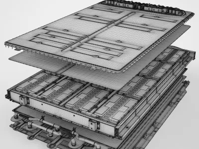 Electric Cars Battery Generic 14 3D model
