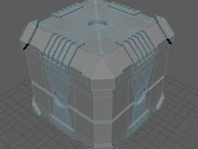 Sci-Fi Animated Lootbox Type3 Low-poly 3D model