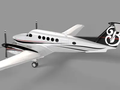 Beechcraft King Air Classic 3D model