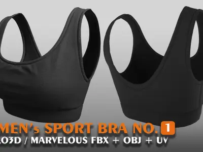 10 SPORT BRA 3dmodel 3D model