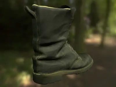 16 low poly boots 3D Model Pack