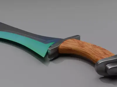 Stylized Dagger high poly  3D model