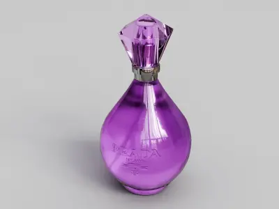 Prada Perfume Low-poly 3D model