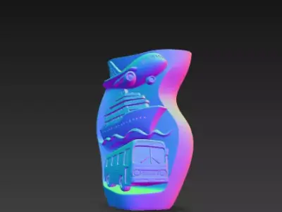 Transport Travel Decorative Holder 3D 3D print model
