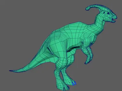 Dinos Base mesh 3D model