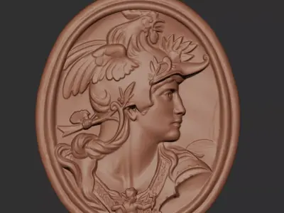 Athena Pendant Printable 3D print model