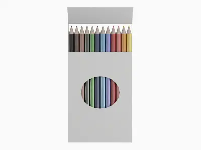 Colored Pencils Pack 01 Low-poly 3D model