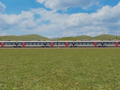German Train - Talent 2 Abellio Livery Low-poly 3D model