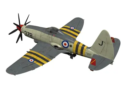 Westland Wyvern Mk4 3D model purchase