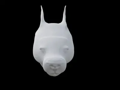 DogHead horse head 3D model