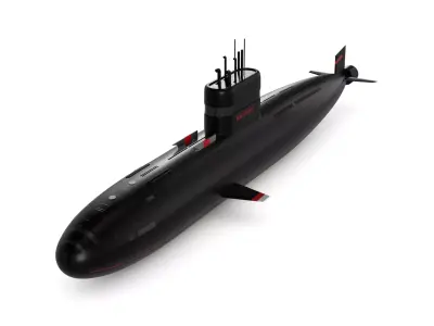 submarine 3D model by Mason-Oberlin - PBR