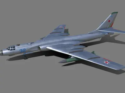 Tu-16 Badger  Xian H-6A 3D model purchase