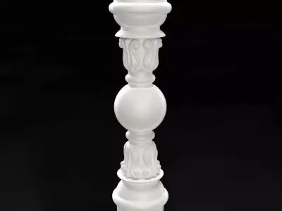 Classic Turned Stair Baluster 3D model