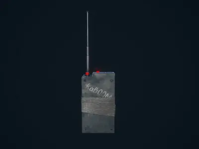 Detonator radio Low-poly 3D model
