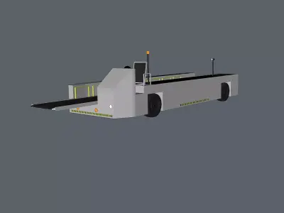 Luggage Loader  Low-poly 3D model