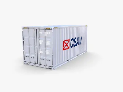20ft Shipping Container CSAV v1 3D model