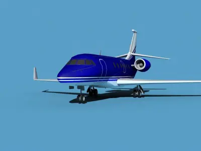 Dassault Falcon 2000 V01 3D model purchase