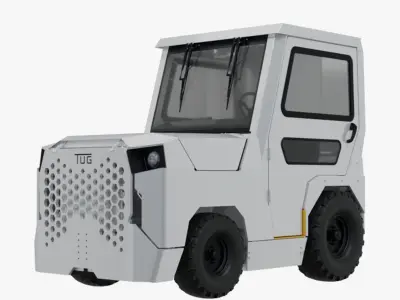 Airport TUG Endurance Tractor 3D model