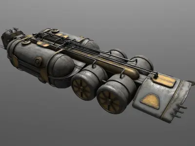 Cargo-Ship-Type-2 steampunk tank 3D model