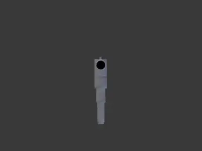Low Poly Glock Pistol Free low-poly 3D model
