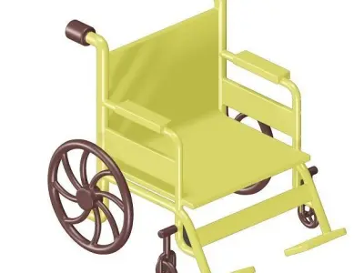 Toddler Wheelchair Toy 3D model