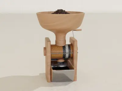 Coffee Grinder Low-poly 3D model
