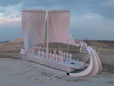 Greek Ship 3D model