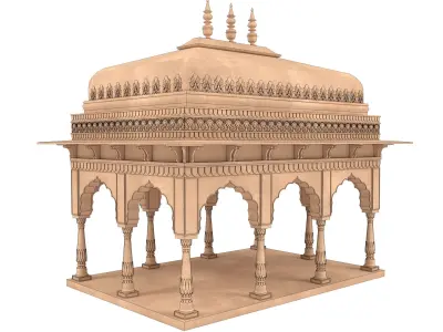 Indian Palace Dome 3D model get