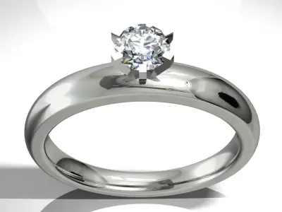 ENGAGEMENT RING STL AND 3DM FILE FOR DOWNLOAD AND PRINT - RIN1 3D print model