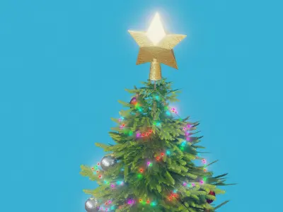 Christmas tree Free low-poly 3D model