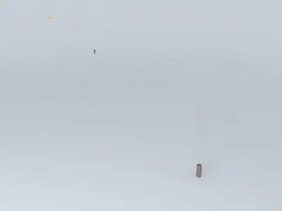 Propulsion kite flying in air Free 3D model