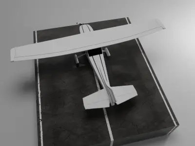 Cessna 172 Skyhawk 3D model buy