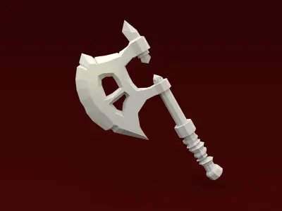 Axe weapon Low-poly 3D model buy