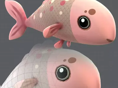 Fish V01 Low-poly 3D model