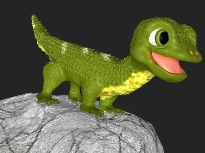 3D Character dinosaur 3D model