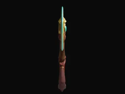 3D Axe Model Stylized  Low-poly 3D model
