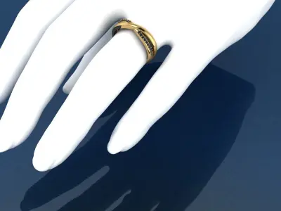 Flow ring denign 3D model