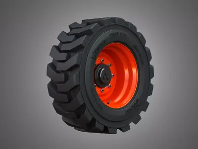Wheel and Tire - S76 Bobcat Skid Steer  3D model