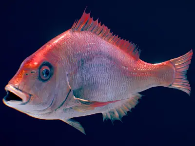  Red Seabream 3D model
