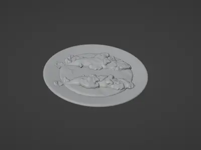 3D Food Fish Balado With Rig 3D model