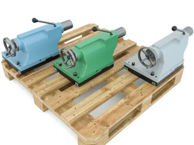 Turning machine tool - Tailstock spare part 3D model
