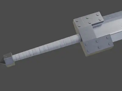 Guts sword from Berserk Low-poly 3D model buy