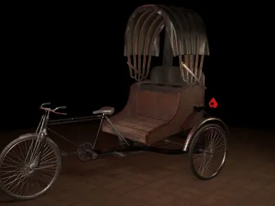 Cycle Rickshaw 3D model