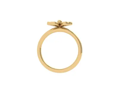 Solitaire Engagement Ring 3D print model 63