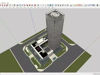 Sketchup Office building N1 3D model