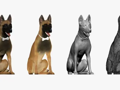 001207 shepherd 3D model
