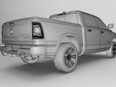 Dodge 1500 Laramie 2019 3D model