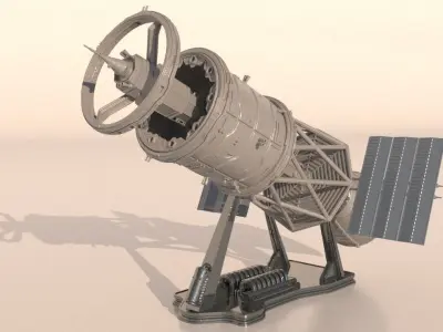 Space module for 3Dprint 3D print model
