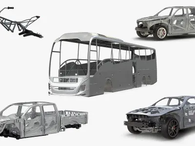 Vehicle Frames Collection 3 3D model