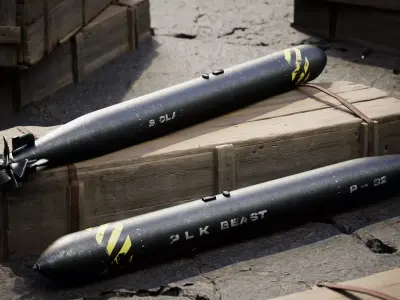 Torpedo Low-poly 3D model